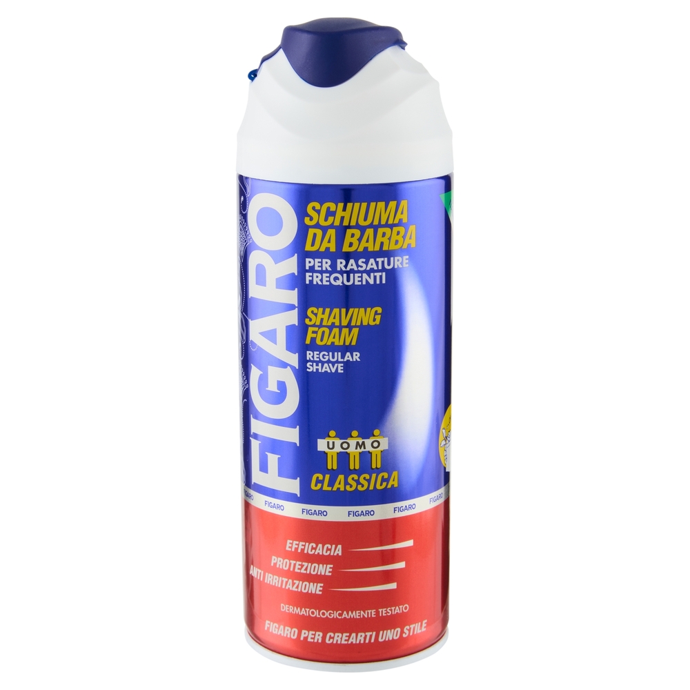 Figaro Uomo Schiuma da Barba per Rasature Frequenti Classica 400 ml